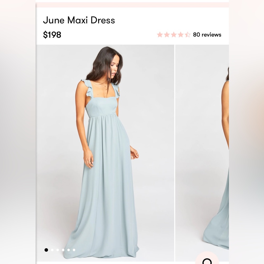 June Maxi Dress Show Me Your MuMu, Silver sage crisp, Small